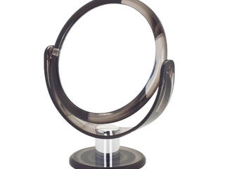 1X/10X Soft Touch Round Mirror<br>Swirl Grey