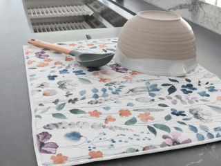 Watercolour Garden Drying Mat