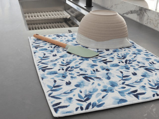 Watercolour Blue Drying Mat