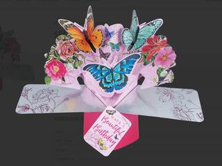 Pop Up Cards<br>Beautiful Birthday Butterflies