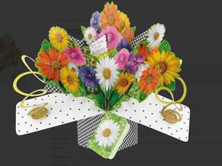 Pop Up Cards<br>Birthday Flowers