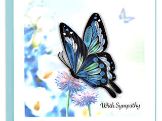 Quilling Card<br>Sympathy Butterfly