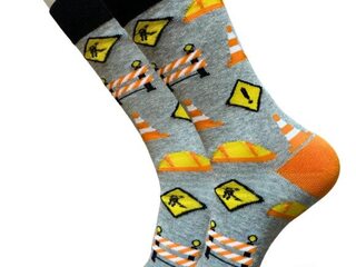 Sock Bros Men's<br>Grey Construction Site