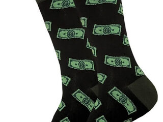 Sock Bros Men's<br>Black Money Socks