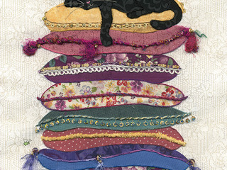 Cat on Cushions Card