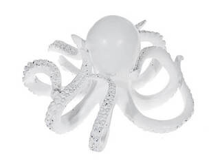 White Octopus Decor