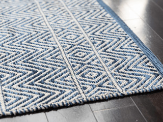 Herringbone Rug Blue