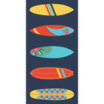 Surf Boards Fun Printed Velour Beach Towels
