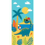 Dino Travellers Fun Printed Velour Beach Towels