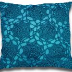 Peacock Handmade Crochet Cushion by Alamode Home