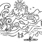 Shore Pillowcase Painting Kit Before